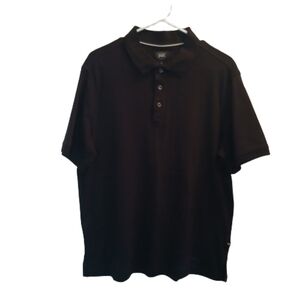 Berkley Jensen Pima Cotton Black Polo Shirt Men's Size L EUC